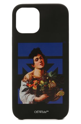 Чехол для iphone 12 pro max OFF-WHITE черного цвета по цене 7515 руб., арт. 0MPA027S21PLA006 | Фото 1 Чехол для iphone 12 pro max OFF-WHITE черного цвета, арт. 0MPA027S21PLA006 | Фото 1