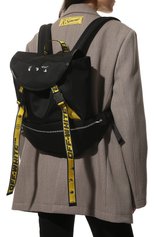 Женский текстильный рюкзак OFF-WHITE черного цвета, арт. 0MNB036S21FAB001/W | Фото 2 (Материал: Текстиль; Стили: Кэжуэл; Размер: large)