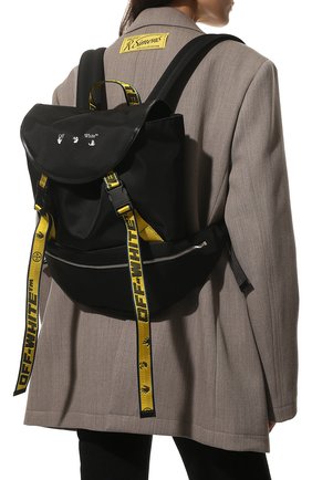 Мужской текстильный рюкзак OFF-WHITE черного цвета по цене 84850 руб., арт. 0MNB036S21FAB001/W | Фото 2 Мужской текстильный рюкзак OFF-WHITE черного цвета, арт. 0MNB036S21FAB001/W | Фото 2 (Материал: Текстиль; Размер: large)
