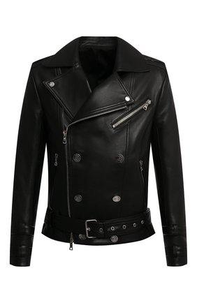 Мужская кожаная куртка BALMAIN черного цвета по цене 271500 руб., арт. VH0TD085/L110 | Фото 1 Мужская кожаная куртка BALMAIN черного цвета, арт. VH0TD085/L110 | Фото 1