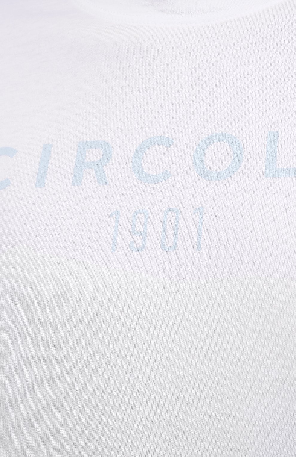 Мужская хлопковая футболка CIRCOLO 1901 голубого цвета, арт. CN2981 | Фото 5 (Рукава: Короткие; Длина (для топов): Стандартные; Принт: С принтом; Материал внешний: Хлопок; Стили: Кэжуэл)