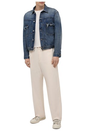 Мужские текстильные кеды ballow ACNE STUDIOS бежевого цвета по цене 24450 руб., арт. BD0158 | Фото 2 Мужские текстильные кеды ballow ACNE STUDIOS бежевого цвета, арт. BD0158 | Фото 2 (Материал внешний: Текстиль; Материал внутренний: Текстиль; Подошва: Плоская)