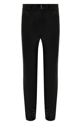 Мужские кожаные брюки GIVENCHY черного цвета по цене 252500 руб., арт. BM50TW6115 | Фото 1 Мужские кожаные брюки GIVENCHY черного цвета, арт. BM50TW6115 | Фото 1
