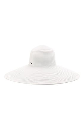 Женская шляпа с широкими полями SHAN белого цвета, арт. 0550-07 | Фото 1 (Материал: Текстиль, Синтетический материал)