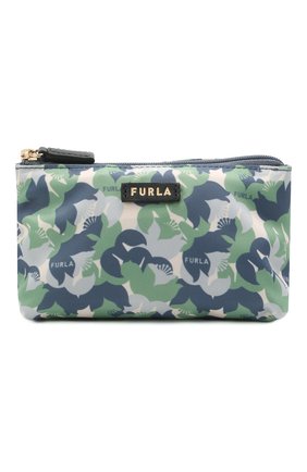 Женская текстильная косметичка digit FURLA голубого цвета по цене 4995 руб., арт. WE00111/A.0343 | Фото 1 Женская текстильная косметичка digit FURLA голубого цвета, арт. WE00111/A.0343 | Фото 1