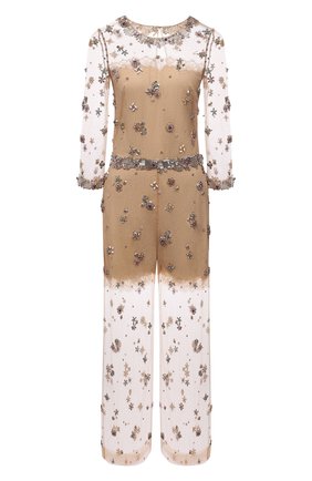 Женский комбинезон JENNY PACKHAM золотого цвета по цене 247000 руб., арт. GGJS101 | Фото 1 Женский комбинезон JENNY PACKHAM золотого цвета, арт. GGJS101 | Фото 1
