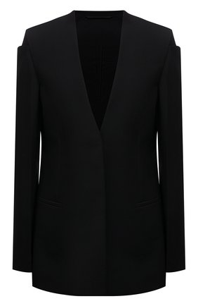 Женский шерстяной жакет GIVENCHY черного цвета по цене 206000 руб., арт. BW30CU13QB | Фото 1 Женский шерстяной жакет GIVENCHY черного цвета, арт. BW30CU13QB | Фото 1