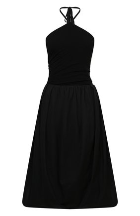 Женское платье из вискозы JW ANDERSON черного цвета по цене 112000 руб., арт. DR0159 PG0160 | Фото 1 Женское платье из вискозы JW ANDERSON черного цвета, арт. DR0159 PG0160 | Фото 1