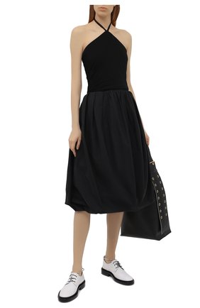 Женское платье из вискозы JW ANDERSON черного цвета по цене 112000 руб., арт. DR0159 PG0160 | Фото 2 Женское платье из вискозы JW ANDERSON черного цвета, арт. DR0159 PG0160 | Фото 2