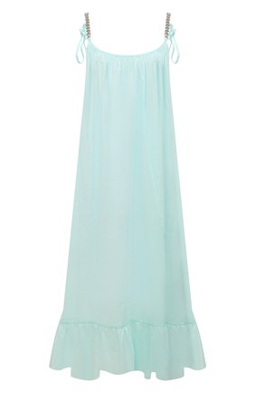 Женское хлопковое платье STELLA MCCARTNEY голубого цвета по цене 49950 руб., арт. S7AF11240 | Фото 1 Женское хлопковое платье STELLA MCCARTNEY голубого цвета, арт. S7AF11240 | Фото 1