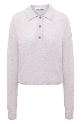 Женский шерстяной пуловер ACNE STUDIOS сиреневого цвета по цене 35850 руб., арт. A60247 | Фото 1 Женский шерстяной пуловер ACNE STUDIOS сиреневого цвета, арт. A60247 | Фото 1