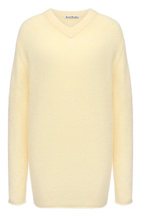 Женский пуловер ACNE STUDIOS желтого цвета по цене 36950 руб., арт. A60246 | Фото 1 Женский пуловер ACNE STUDIOS желтого цвета, арт. A60246 | Фото 1