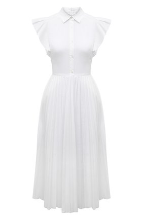Женское хлопковое платье REDVALENTINO белого цвета по цене 68150 руб., арт. VR0VAZ40/LUN | Фото 1 Женское хлопковое платье REDVALENTINO белого цвета, арт. VR0VAZ40/LUN | Фото 1