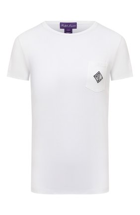 Женская хлопковая футболка RALPH LAUREN белого цвета по цене 16450 руб., арт. 290840784 | Фото 1 Женская хлопковая футболка RALPH LAUREN белого цвета, арт. 290840784 | Фото 1