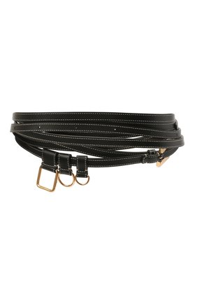 Женский кожаный ремень JACQUEMUS черного цвета по цене 22900 руб., арт. 211AC19/300990 | Фото 2 Женский кожаный ремень JACQUEMUS черного цвета, арт. 211AC19/300990 | Фото 2