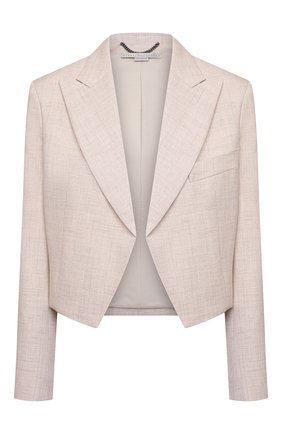 Женский жакет из вискозы STELLA MCCARTNEY бежевого цвета по цене 0 руб., арт. 602941/SMB61 | Фото 1 Женский жакет из вискозы STELLA MCCARTNEY бежевого цвета, арт. 602941/SMB61 | Фото 1 (Рукава: Длинные; Стили: Кэжуэл; Материал подклада: Вискоза; Женское Кросс-КТ: Жакет-одежда; Длина (для топов): Стандартные; Материал внешний: Вискоза; 1-2-бортные: Однобортные; Случай: Повседневный; Региональные ограничения белый список (Axapta Mercury): RU)