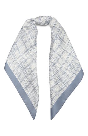 Женский шелковый платок GIORGIO ARMANI голубого цвета по цене 19950 руб., арт. 795323/1A703 | Фото 1 Женский шелковый платок GIORGIO ARMANI голубого цвета, арт. 795323/1A703 | Фото 1