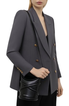 Женская сумка curve small ALEXANDER MCQUEEN черного цвета по цене 114500 руб., арт. 656467/1YB45 | Фото 2 Женская сумка curve small ALEXANDER MCQUEEN черного цвета, арт. 656467/1YB45 | Фото 2