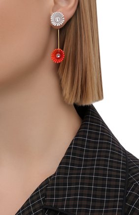 Женские серьги MARNI разноцветного цвета по цене 17250 руб., арт. 0RMV0262A0/M2000 | Фото 2 Женские серьги MARNI разноцветного цвета, арт. 0RMV0262A0/M2000 | Фото 2