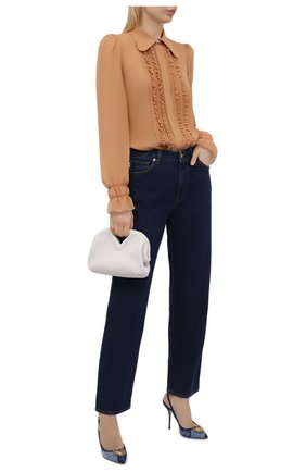 Женские комбинированные туфли cardinale DOLCE & GABBANA синего цвета по цене 71500 руб., арт. CG0482/A0621 | Фото 2 Женские комбинированные туфли cardinale DOLCE & GABBANA синего цвета, арт. CG0482/A0621 | Фото 2