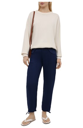 Женские льняные брюки POLO RALPH LAUREN синего цвета по цене 24000 руб., арт. 211833043 | Фото 2 Женские льняные брюки POLO RALPH LAUREN синего цвета, арт. 211833043 | Фото 2