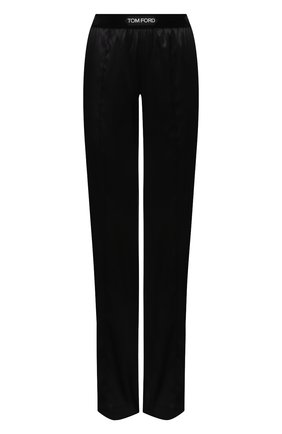 Женские шелковые брюки TOM FORD черного цвета по цене 63350 руб., арт. PAW397-FAX832 | Фото 1 Женские шелковые брюки TOM FORD черного цвета, арт. PAW397-FAX832 | Фото 1