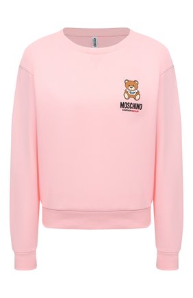 Женская хлопковый свитшот MOSCHINO UNDERWEAR WOMAN розового цвета по цене 19950 руб., арт. A1713/9020 | Фото 1 Женская хлопковый свитшот MOSCHINO UNDERWEAR WOMAN розового цвета, арт. A1713/9020 | Фото 1