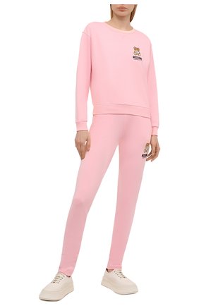 Женская хлопковый свитшот MOSCHINO UNDERWEAR WOMAN розового цвета по цене 19950 руб., арт. A1713/9020 | Фото 2 Женская хлопковый свитшот MOSCHINO UNDERWEAR WOMAN розового цвета, арт. A1713/9020 | Фото 2