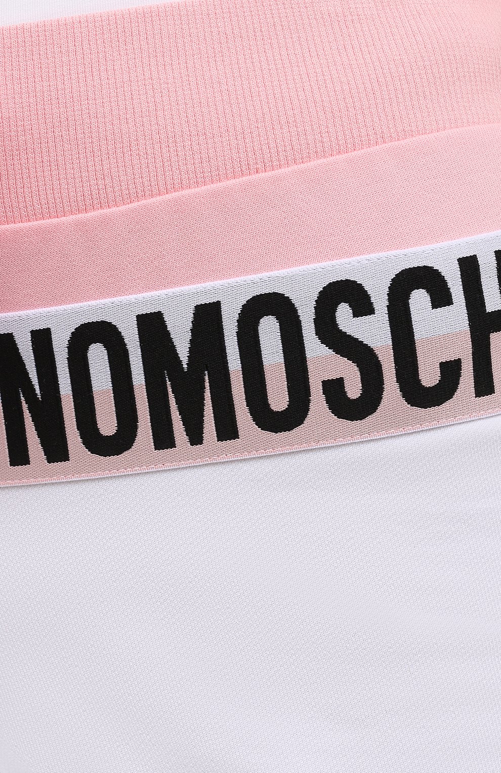 Женские хлопковые шорты MOSCHINO розового цвета, арт. A4313/9020 | Фото 5 (Женское Кросс-КТ: Домашние шорты; Материал внешний: Хлопок)