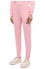 Женские хлопковые брюки MOSCHINO розового цвета, арт. A4329/9020 | Фото 3 (Женское Кросс-КТ: Брюки-белье; Материал внешний: Хлопок)