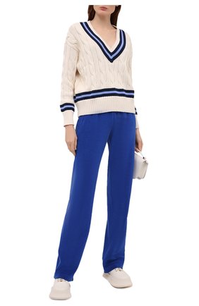 Женский хлопковый свитер POLO RALPH LAUREN кремвого цвета по цене 29250 руб., арт. 211838009 | Фото 2 Женский хлопковый свитер POLO RALPH LAUREN кремвого цвета, арт. 211838009 | Фото 2