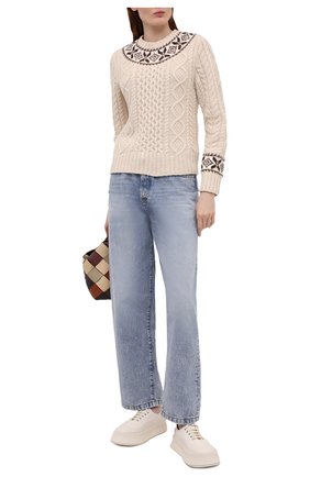 Женский шерстяной свитер POLO RALPH LAUREN кремвого цвета по цене 31350 руб., арт. 211827522 | Фото 2 Женский шерстяной свитер POLO RALPH LAUREN кремвого цвета, арт. 211827522 | Фото 2