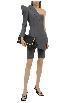 Женские шерстяные шорты BALMAIN серого цвета по цене 84400 руб., арт. VF0PB020/W127 | Фото 2 Женские шерстяные шорты BALMAIN серого цвета, арт. VF0PB020/W127 | Фото 2
