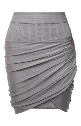 Женская юбка из вискозы BALMAIN светло-серого цвета по цене 180500 руб., арт. VF0LB095/K250 | Фото 1 Женская юбка из вискозы BALMAIN светло-серого цвета, арт. VF0LB095/K250 | Фото 1