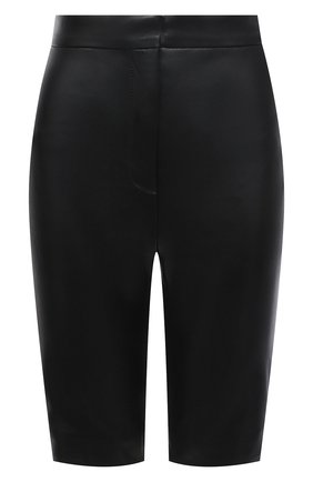 Женские кожаные шорты BALMAIN черного цвета по цене 148500 руб., арт. VF0QB000/L110 | Фото 1 Женские кожаные шорты BALMAIN черного цвета, арт. VF0QB000/L110 | Фото 1