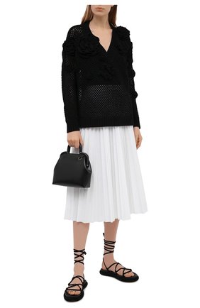 Женская плиссированная юбка REDVALENTINO белого цвета по цене 47150 руб., арт. VR0RAC20/LUN | Фото 2 Женская плиссированная юбка REDVALENTINO белого цвета, арт. VR0RAC20/LUN | Фото 2