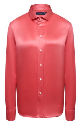 Женская шелковая рубашка POLO RALPH LAUREN розового цвета по цене 26100 руб., арт. 211798122 | Фото 1 Женская шелковая рубашка POLO RALPH LAUREN розового цвета, арт. 211798122 | Фото 1