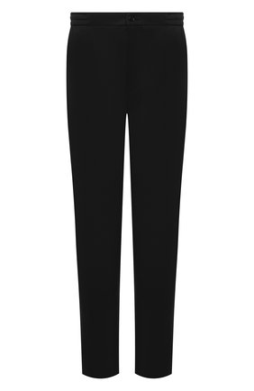 Мужские шерстяные брюки MARCO PESCAROLO черного цвета, арт. CHIAIAM/4328 | Фото 1 (Материал внешний: Шерсть; Случай: Повседневный; Длина (брюки, джинсы): Стандартные; Big sizes: Big Sizes)