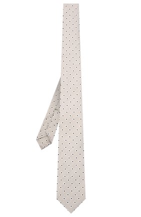 Мужской галстук из шелка и льна LUIGI BORRELLI серого цвета, арт. LC80/T31205 | Фото 2 (Материал: Текстиль, Лен, Шелк; Принт: С принтом)