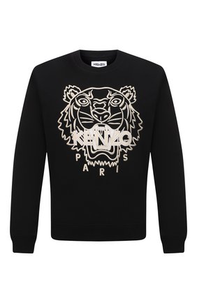 Мужской хлопковый свитшот KENZO черного цвета по цене 18850 руб., арт. FB55SW1204MP | Фото 1 Мужской хлопковый свитшот KENZO черного цвета, арт. FB55SW1204MP | Фото 1