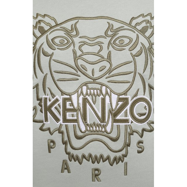 Хлопковый свитшот Kenzo FB55SW1204MP, цвет зелёный, размер 56 - фото 5