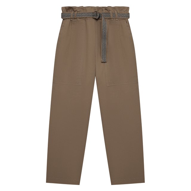Хлопковые брюки Brunello Cucinelli B0F48P019C
