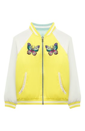 Детская двусторонний бомбер STELLA MCCARTNEY желтого цвета по цене 12550 руб., арт. 602796/SQK76 | Фото 1 Детская двусторонний бомбер STELLA MCCARTNEY желтого цвета, арт. 602796/SQK76 | Фото 1