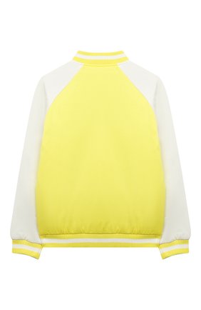 Детская двусторонний бомбер STELLA MCCARTNEY желтого цвета по цене 12550 руб., арт. 602796/SQK76 | Фото 2 Детская двусторонний бомбер STELLA MCCARTNEY желтого цвета, арт. 602796/SQK76 | Фото 2