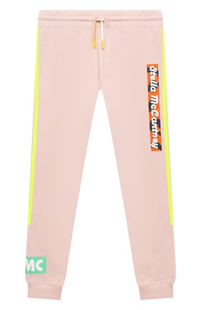 Детские хлопковые джоггеры STELLA MCCARTNEY розового цвета по цене 6480 руб., арт. 602608/SQJ06 | Фото 1 Детские хлопковые джоггеры STELLA MCCARTNEY розового цвета, арт. 602608/SQJ06 | Фото 1