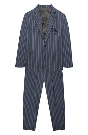 Детский хлопковый костюм BRUNELLO CUCINELLI голубого цвета по цене 86250 руб., арт. BW414A110C | Фото 1 Детский хлопковый костюм BRUNELLO CUCINELLI голубого цвета, арт. BW414A110C | Фото 1 (Рукава: Длинные; Материал подклада: Купро; Кросс-КТ: костюм; Материал внешний: Хлопок; Ростовка одежда: 12 лет | 152 см, 13 - 15 лет | 158 см)