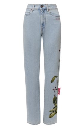 Женские джинсы OFF-WHITE голубого цвета по цене 82150 руб., арт. 0WYA020S21DEN003 | Фото 1 Женские джинсы OFF-WHITE голубого цвета, арт. 0WYA020S21DEN003 | Фото 1