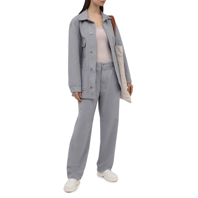 фото Хлопковая майка off-white