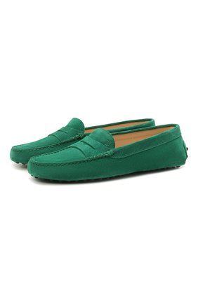 Женские замшевые мокасины gommini TOD’S зеленого цвета по цене 37450 руб., арт. XXW00G00010RE0 | Фото 1 Женские замшевые мокасины gommini TOD’S зеленого цвета, арт. XXW00G00010RE0 | Фото 1
