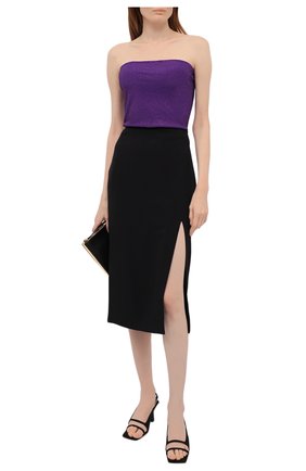 Женский топ из вискозы ALEXANDRE VAUTHIER фиолетового цвета по цене 156000 руб., арт. 212T01456B 1029B-202 | Фото 2 Женский топ из вискозы ALEXANDRE VAUTHIER фиолетового цвета, арт. 212T01456B 1029B-202 | Фото 2